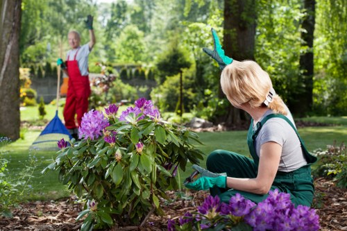 Gardeners in Totteridge preparing safely for outdoor maintenance
